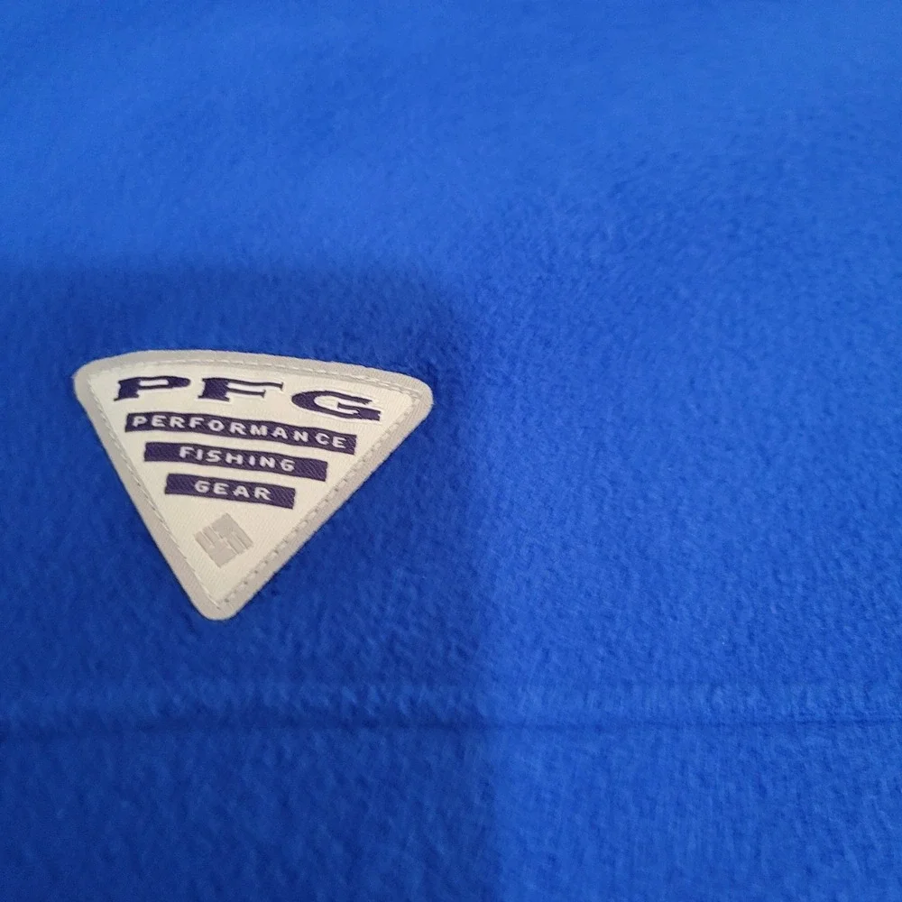Columbia PFG Kentucky Wildcats Blue Fleece Snap Pullover XL